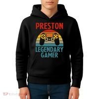 PRESTON Gift Name Personalized Funny Gaming Geek Birthday Kids Hoodie thumb 4