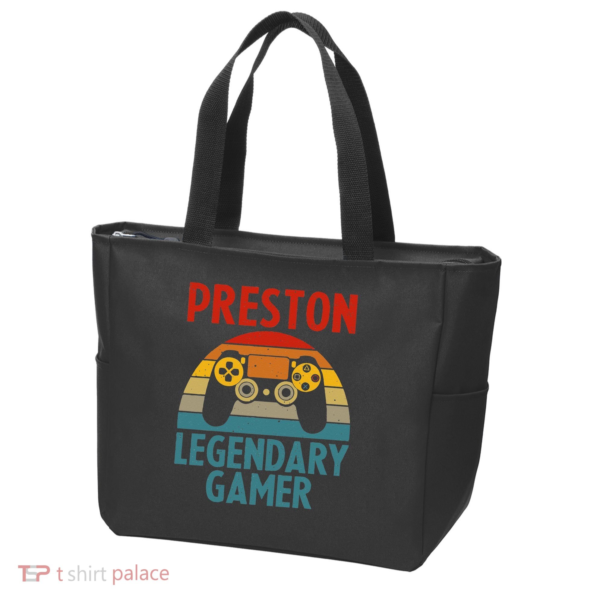PRESTON Gift Name Personalized Funny Gaming Geek Birthday Tote Bag