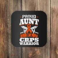Proud Grandpa Of An Ewings Sarcoma Warrior Awareness Ribbon Coaster thumb 0