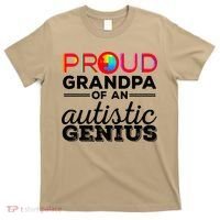Proud Grandpa Of An Autistic Genius Autism Awareness T-Shirt thumb 0