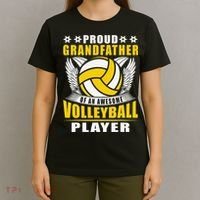 Proud Grandfather Of An Awesome Volleyball Player T-Shirt thumb 4