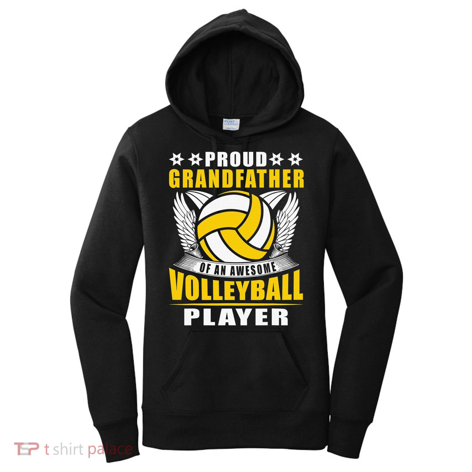 Proud Grandfather Of An Awesome Volleyball Player Women's Hoodie
