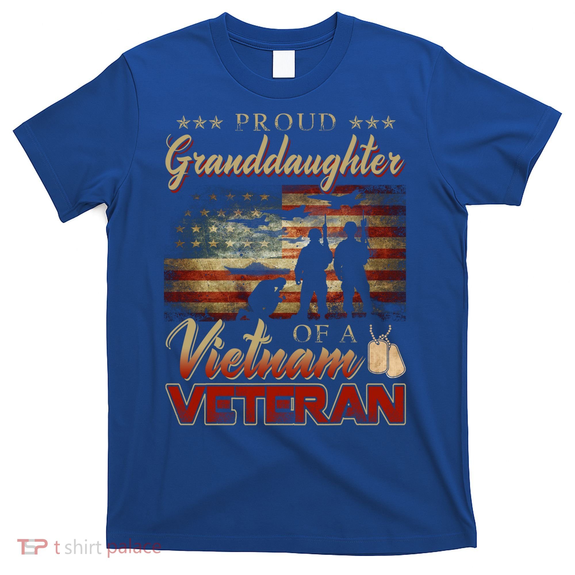 Proud Granddaughter Of A Vietnam Veteran Grandpa Gift T-Shirt