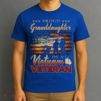 Proud Granddaughter Of A Vietnam Veteran Grandpa Gift T-Shirt thumb 3