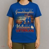 Proud Granddaughter Of A Vietnam Veteran Grandpa Gift T-Shirt thumb 4