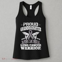 Proud Granddaughter Of A Lung Cancer Warrior Carcinoma Women's Tank Top thumb 3
