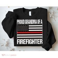 Proud Grandma Of A Firefighter Shirt Fireman Sweatshirt thumb 2