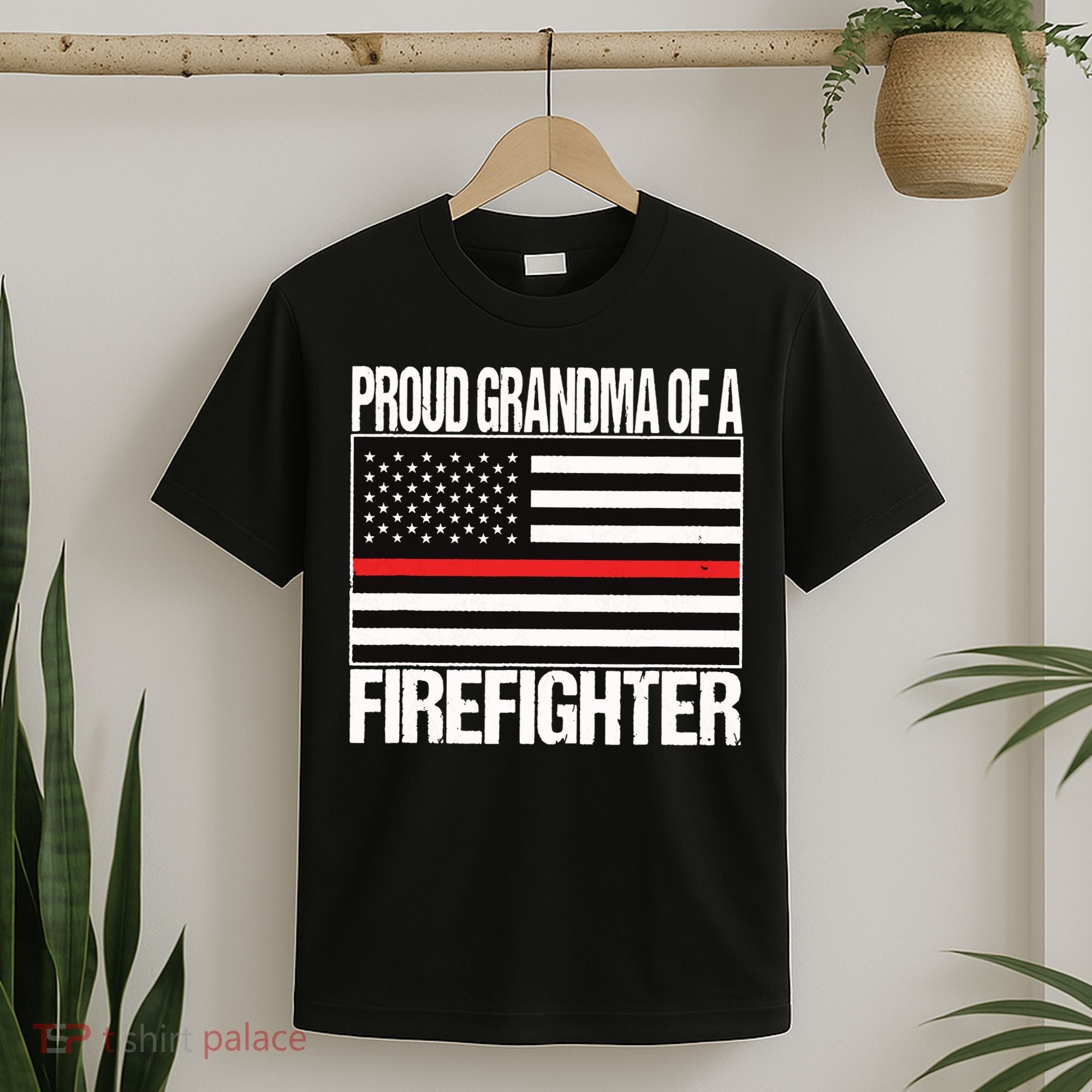 Proud Grandma Of A Firefighter Shirt Fireman T-Shirt