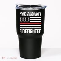 Proud Grandma Of A Firefighter Shirt Fireman Tumbler thumb 0