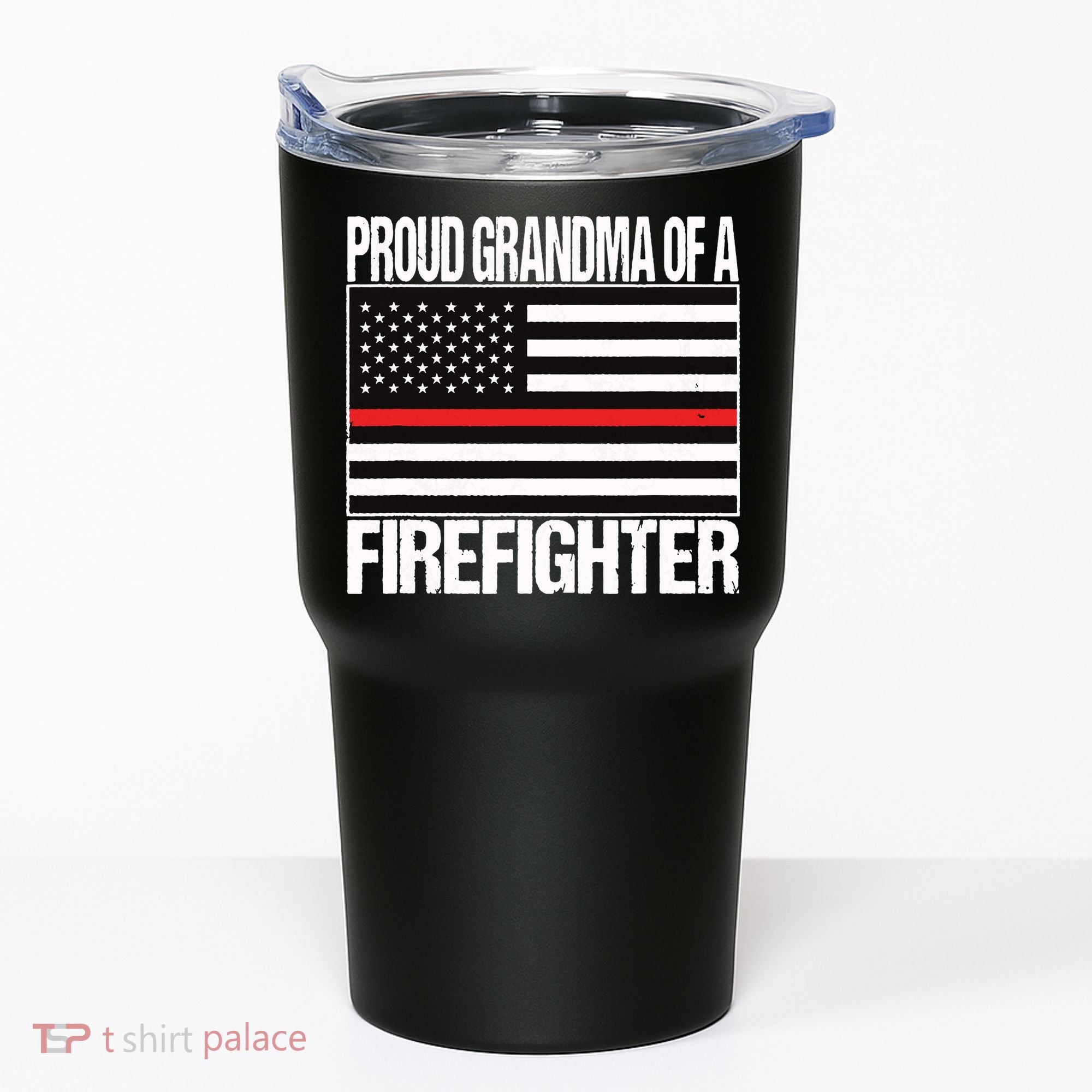 Proud Grandma Of A Firefighter Shirt Fireman Tumbler