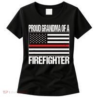 Proud Grandma Of A Firefighter Shirt Fireman Women's T-Shirt thumb 0