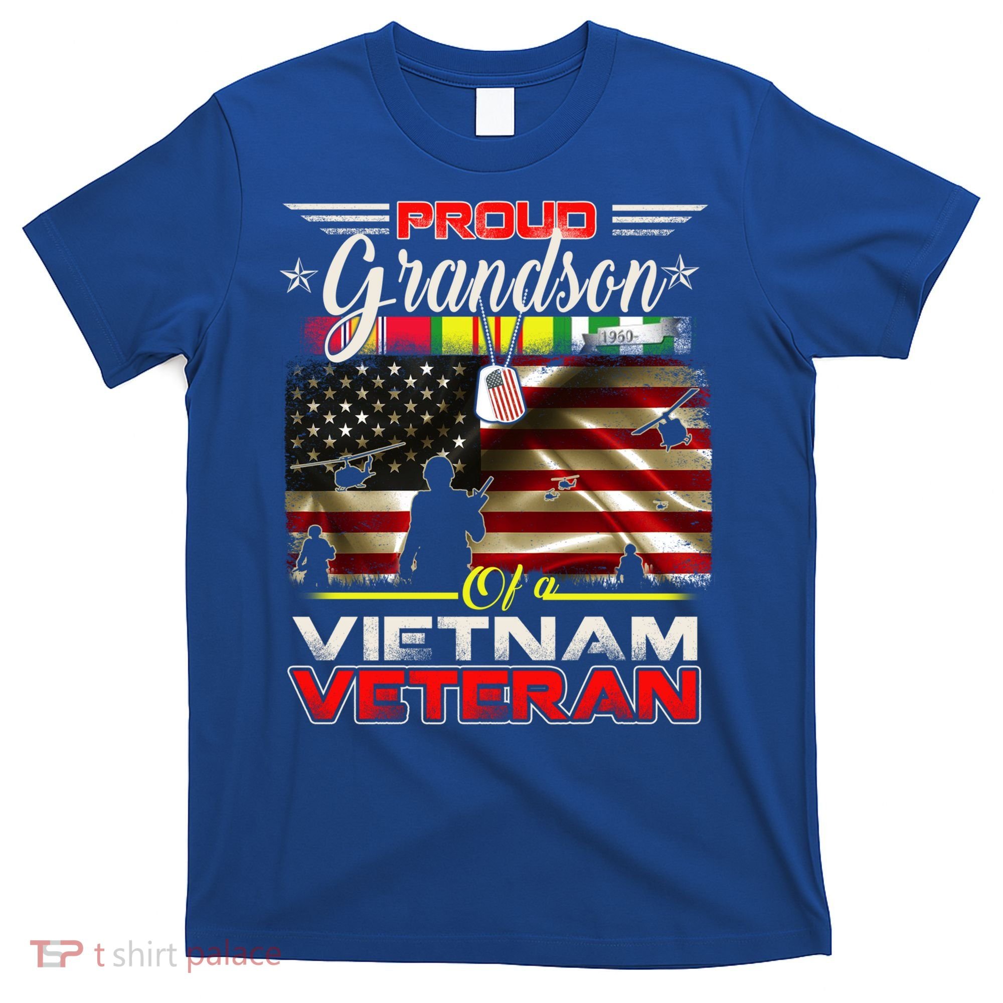 Proud Grandson Of Vietnam Veteran Gift For Boys Cute Gift T-Shirt