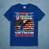 Proud Grandson Of Vietnam Veteran Gift For Boys Cute Gift T-Shirt thumb 5