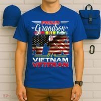 Proud Grandson Of Vietnam Veteran Gift For Boys Cute Gift T-Shirt thumb 6