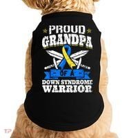 Proud Grandpa Of A Down Syndrome Warrior Downs Granddad Doggie Tank thumb 0