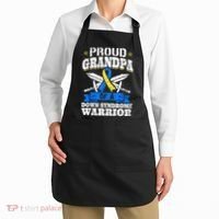 Proud Grandpa Of A Down Syndrome Warrior Downs Granddad Apron thumb 2