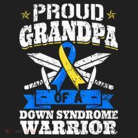 Proud Grandpa Of A Down Syndrome Warrior Downs Granddad Tumbler thumb 3
