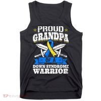 Proud Grandpa Of A Down Syndrome Warrior Downs Granddad Tank Top thumb 0