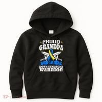 Proud Grandpa Of A Down Syndrome Warrior Downs Granddad Kids Hoodie thumb 0