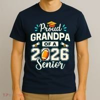 Proud Grandpa Of 2026 Football T-Shirt thumb 3