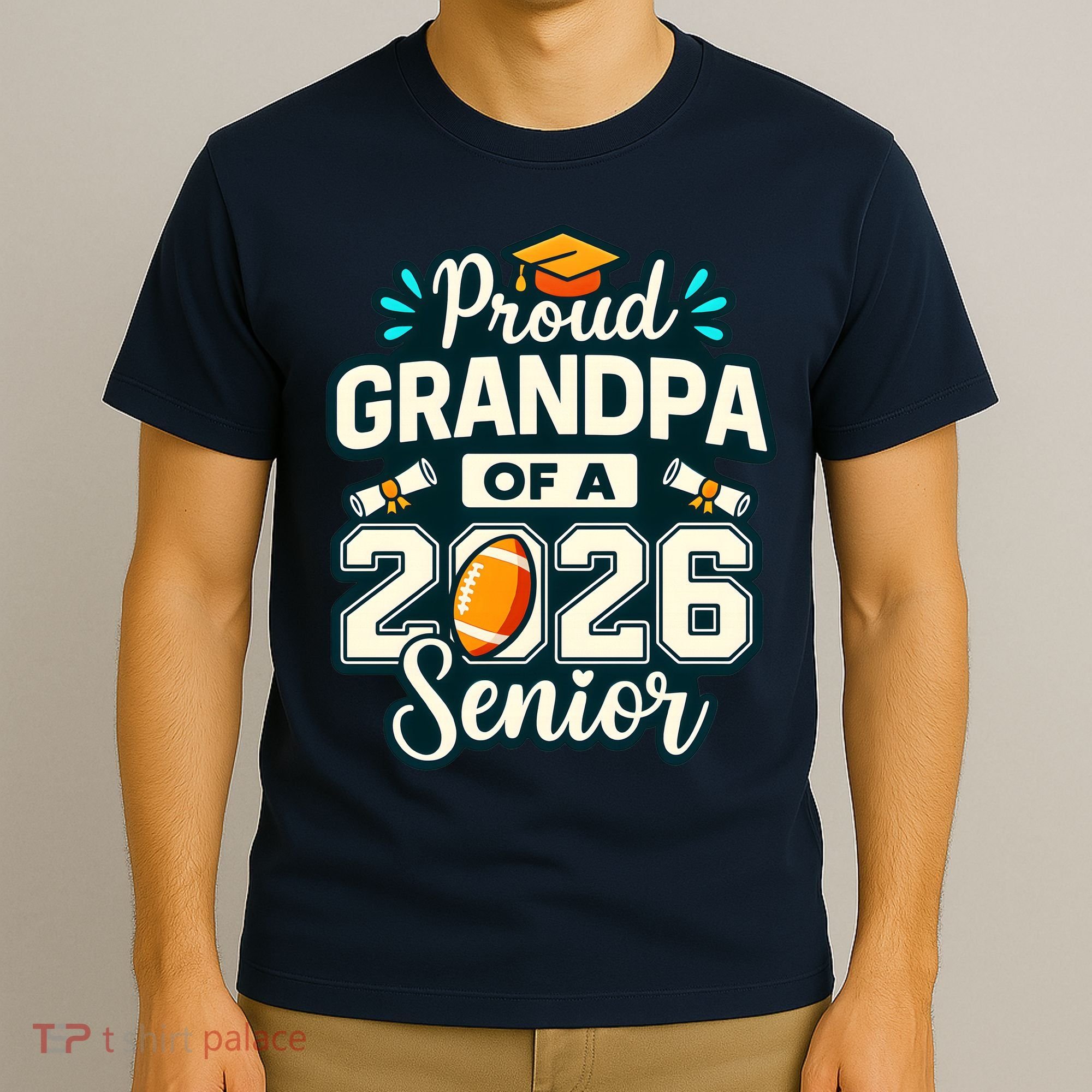 Proud Grandpa Of 2026 Football T-Shirt