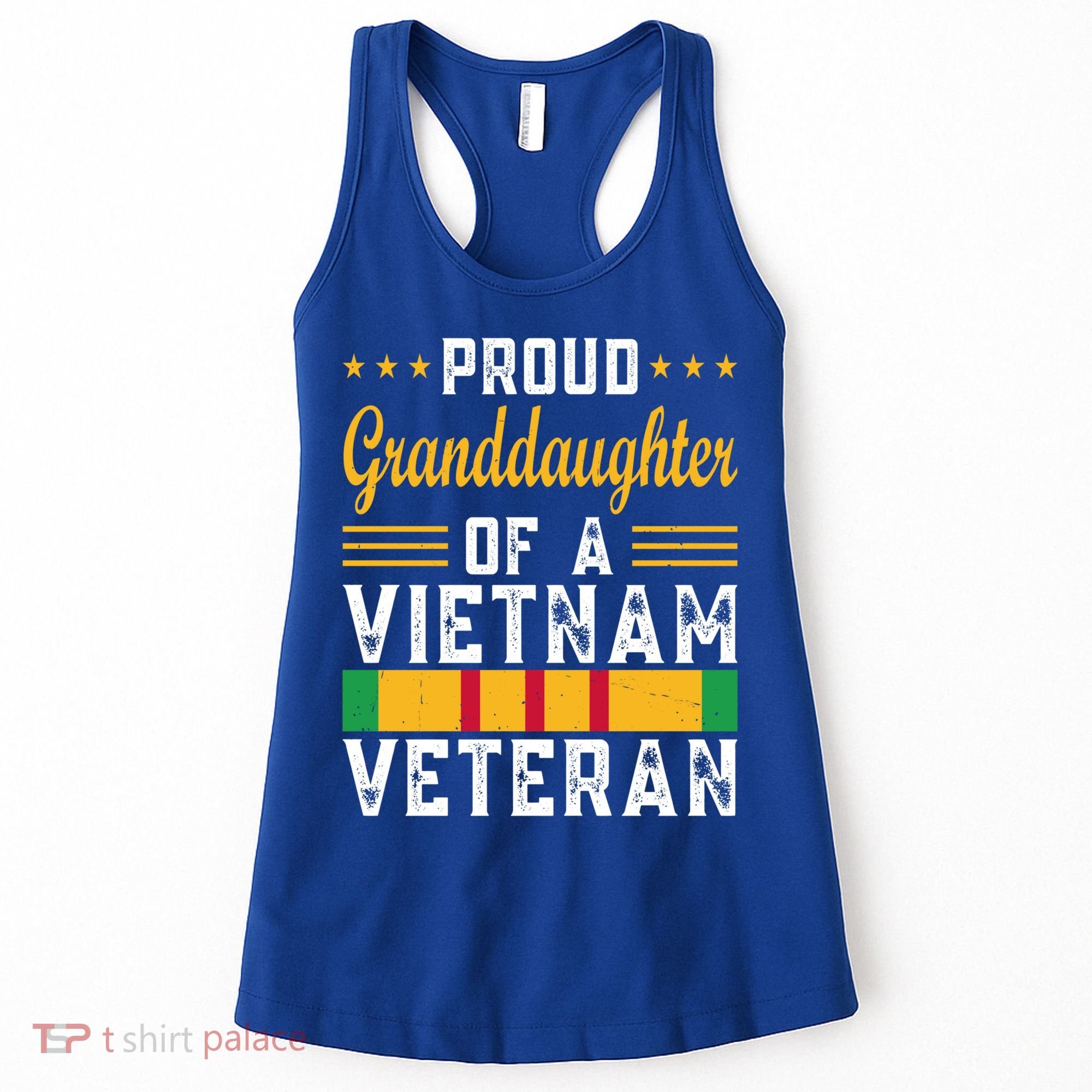 Proud Granddaughter Of A Vietnam Veteran Gift Veterans Day Cool Gift Women's Tank Top