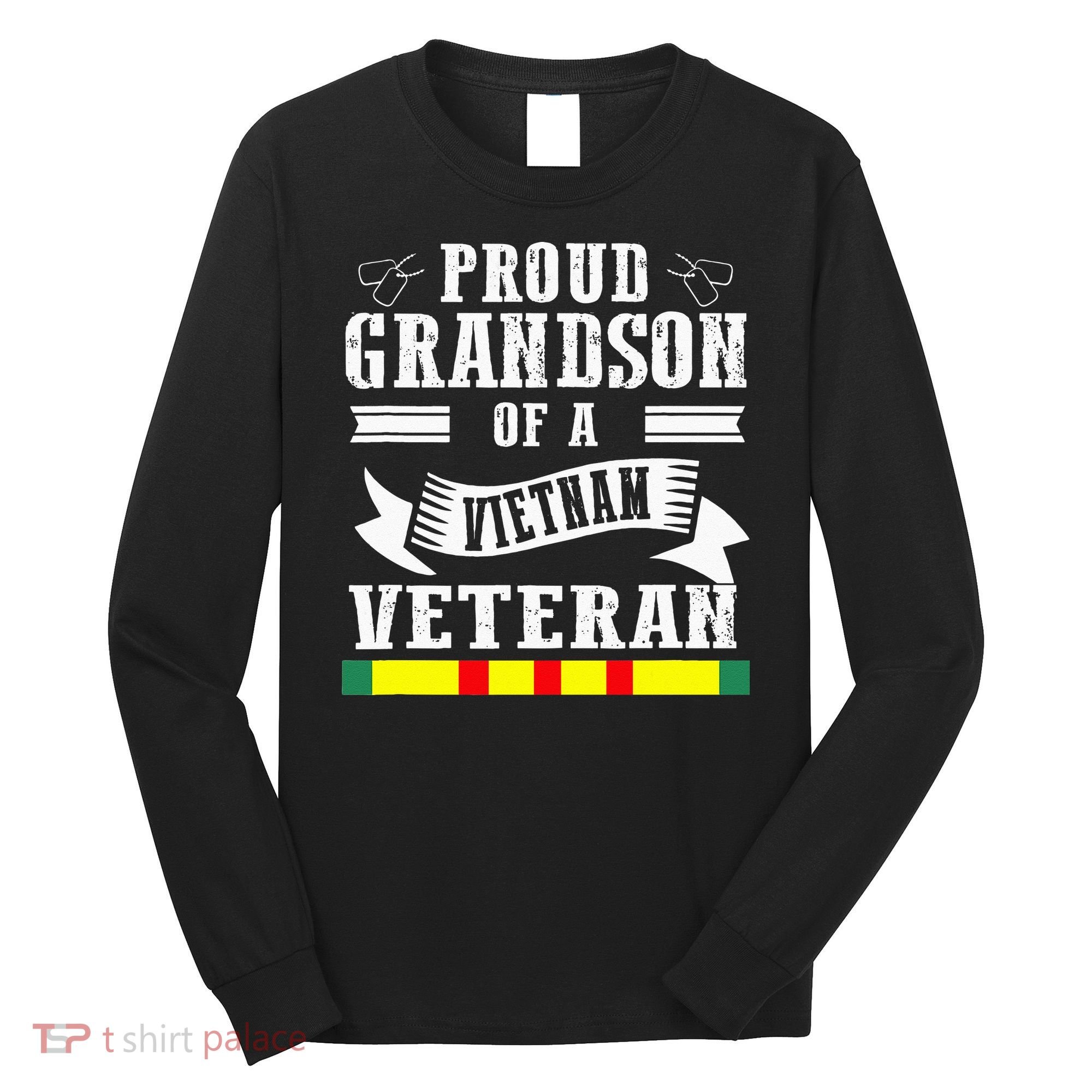 Proud Grandson Of A Vietnam Veteran Long Sleeve Shirt