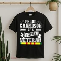 Proud Grandson Of A Vietnam Veteran T-Shirt thumb 2