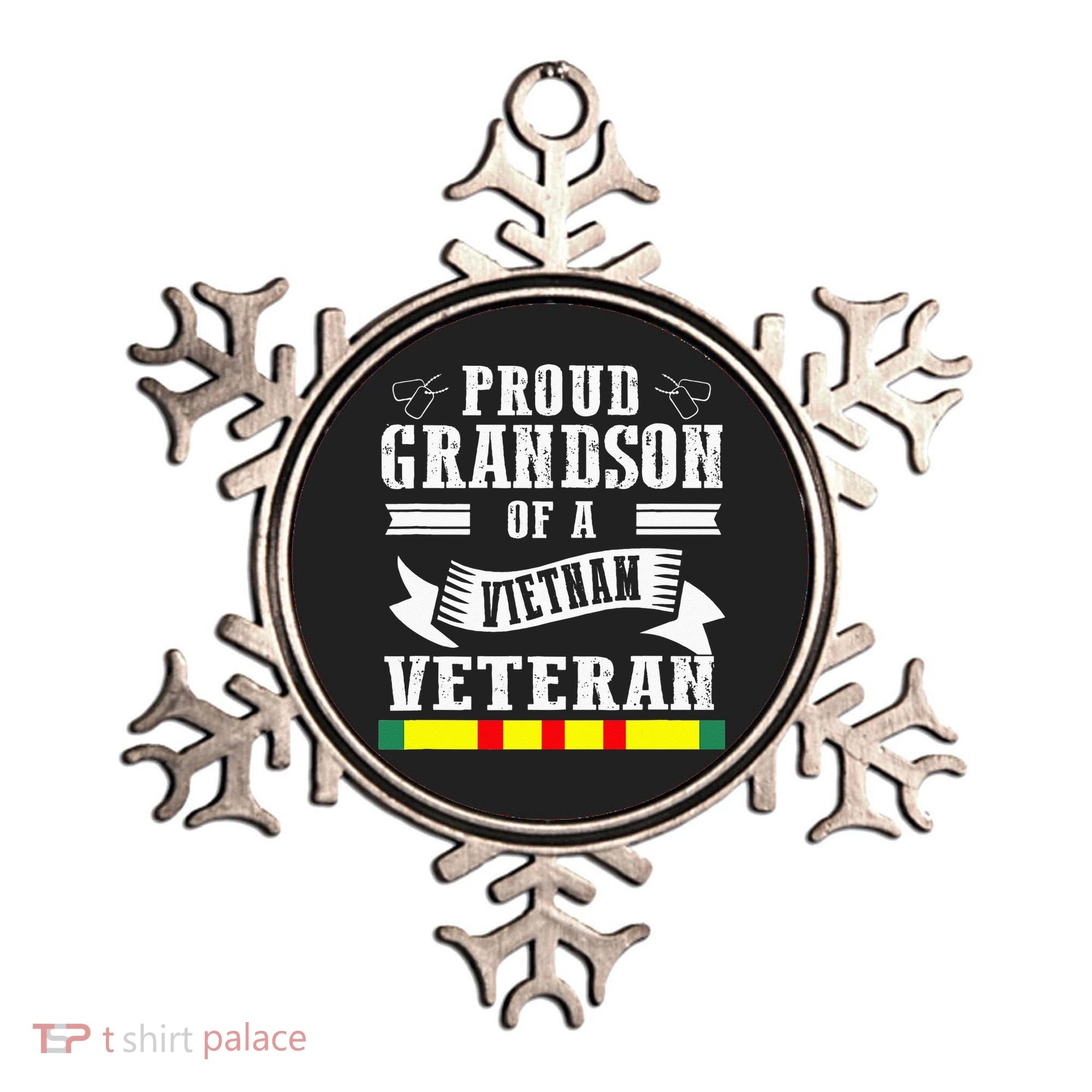 Proud Grandson Of A Vietnam Veteran Ornament