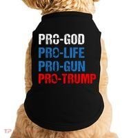 Pro God Pro Life Pro Gun Pro Trump Patriotic Doggie Tank thumb 0