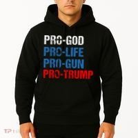 Pro God Pro Life Pro Gun Pro Trump Patriotic Hoodie thumb 2