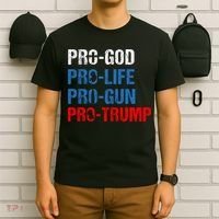 Pro God Pro Life Pro Gun Pro Trump Patriotic T-Shirt thumb 6