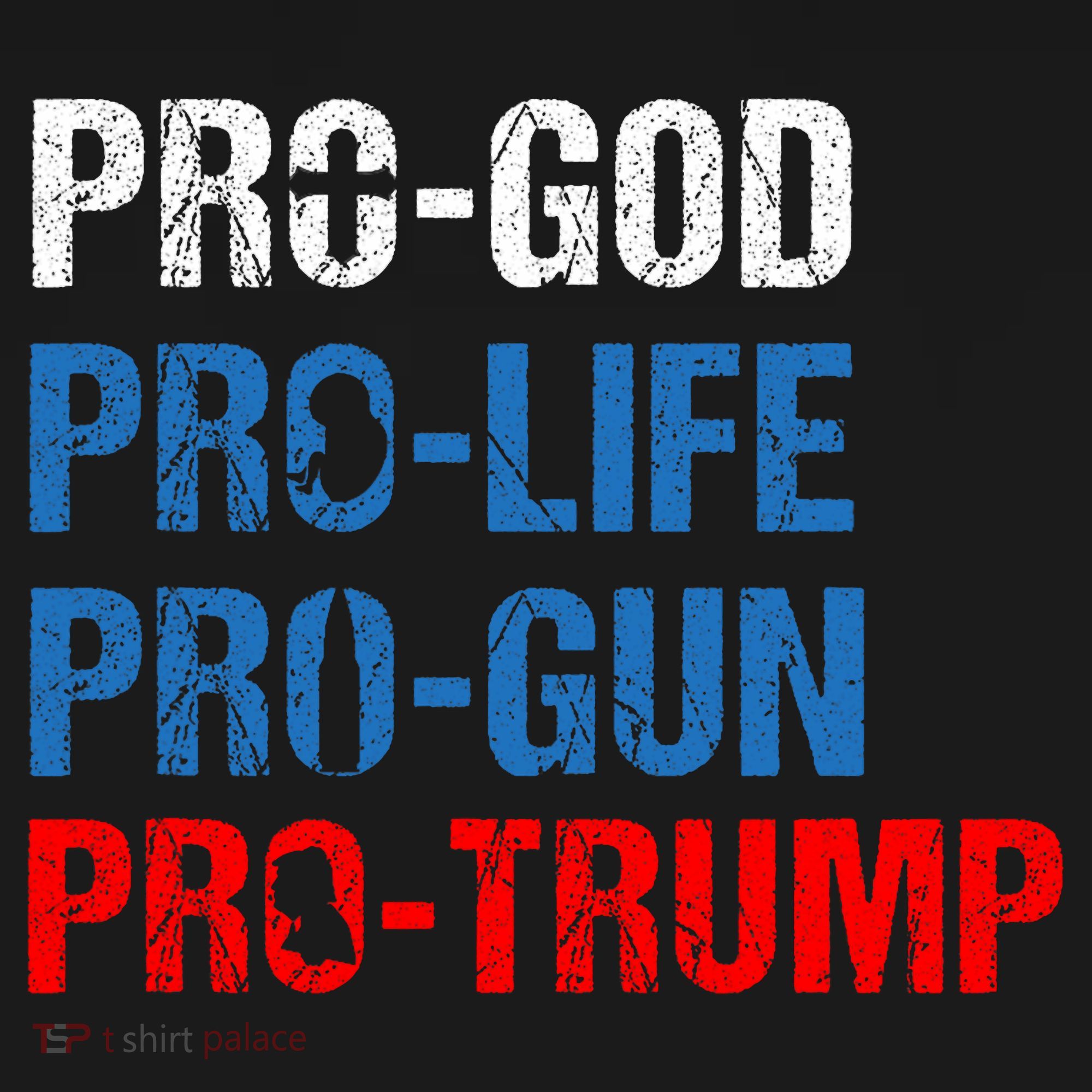 Pro God Pro Life Pro Gun Pro Trump Patriotic Mousepad