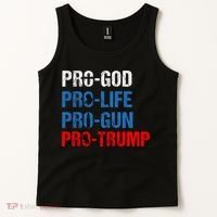 Pro God Pro Life Pro Gun Pro Trump Patriotic Tank Top thumb 2