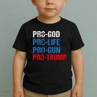 Pro God Pro Life Pro Gun Pro Trump Patriotic Toddler T-Shirt thumb 2