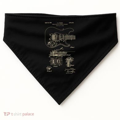 Patent Guitar USA-Made Doggie Bandana