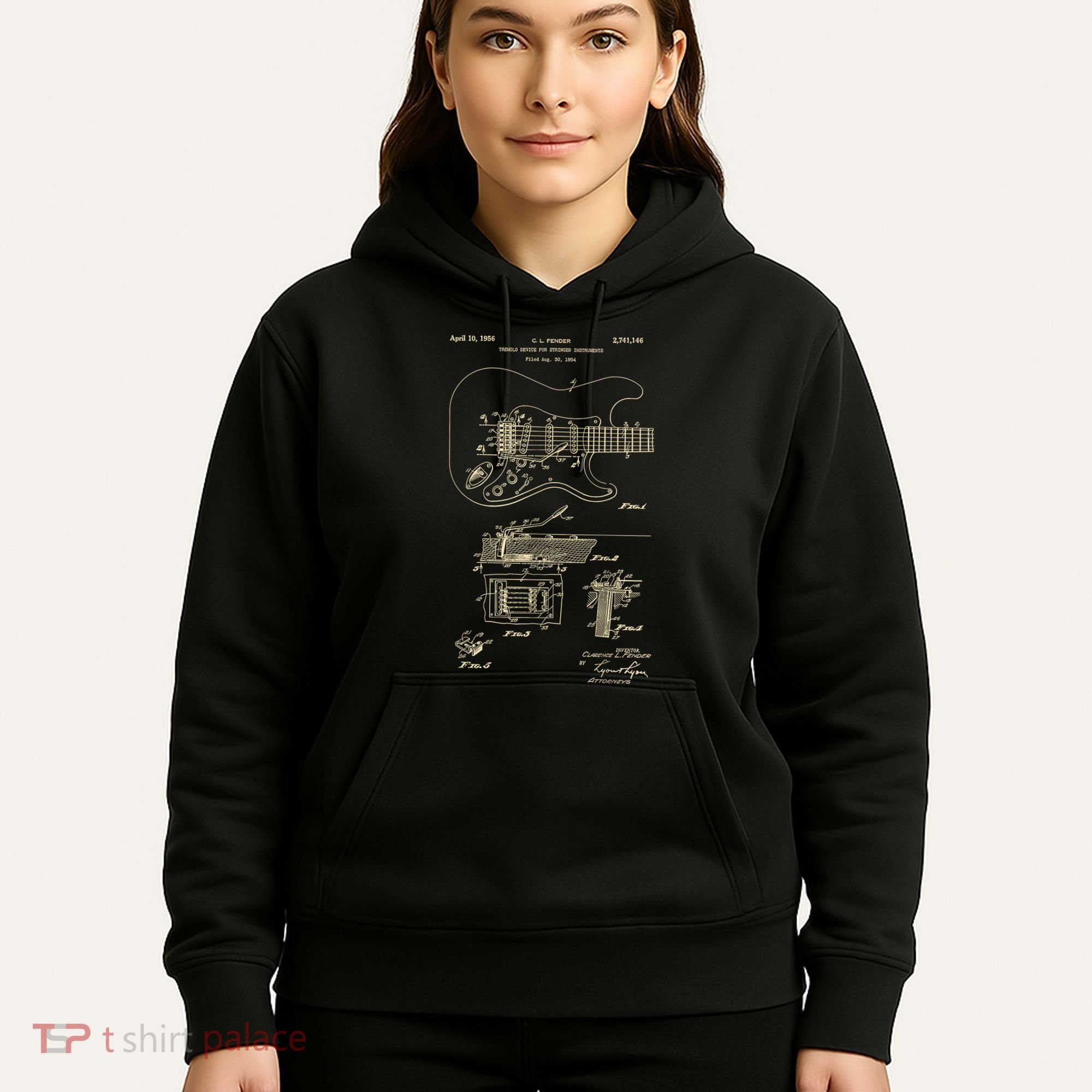 Patent Guitar Hoodie
