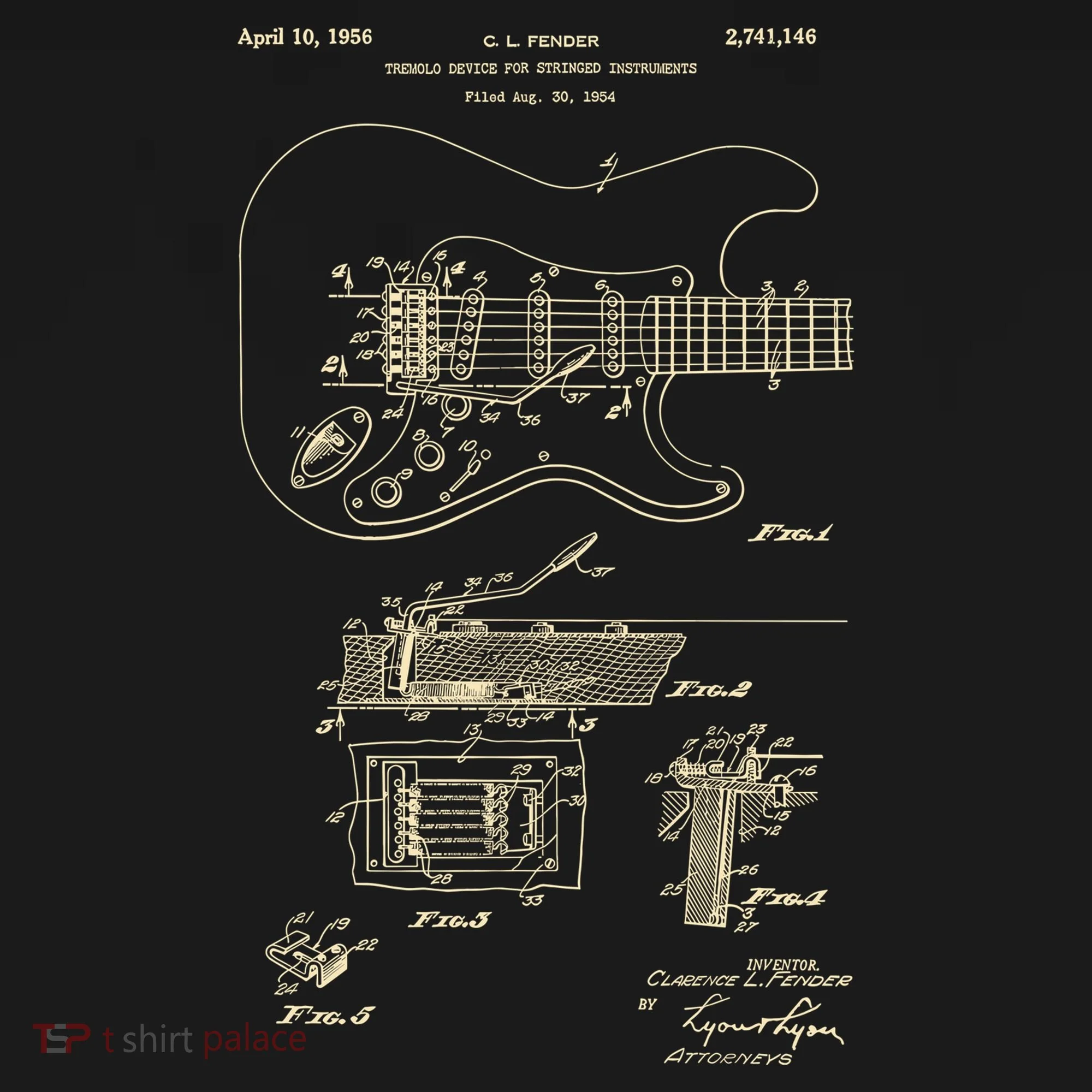 Patent Guitar Bucket Hat