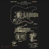 Patent Guitar Toddler Hoodie thumb 2