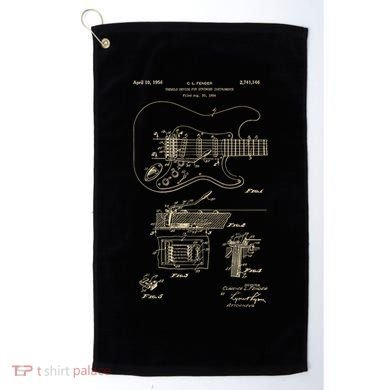 Patent Guitar Golf Towel