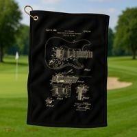 Patent Guitar Golf Towel thumb 1