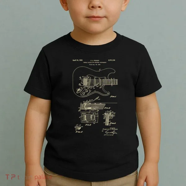 Patent Guitar Toddler T-Shirt