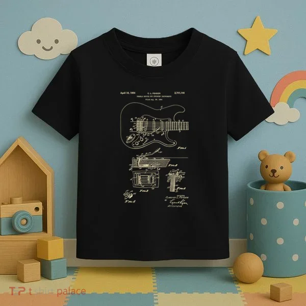 Patent Guitar Toddler T-Shirt