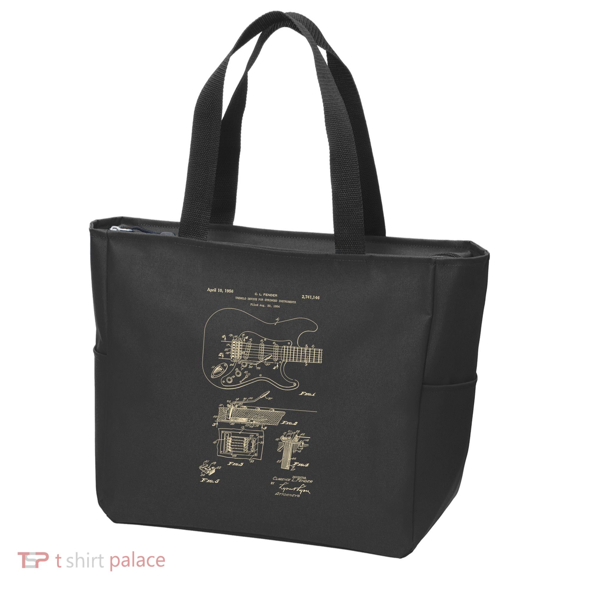 Patent Guitar Tote Bag
