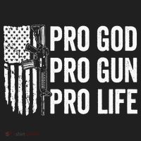 Pro God Pro Gun Pro Life USA Christian Guns Owner Flag Beanie thumb 2