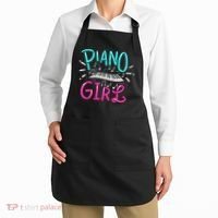 Piano Girl Pianist Music Notes Gift Apron thumb 2