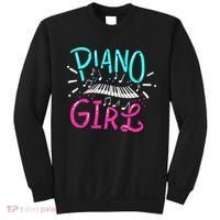 Piano Girl Pianist Music Notes Gift Sweatshirt thumb 0