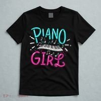 Piano Girl Pianist Music Notes Gift T-Shirt thumb 5