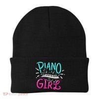 Piano Girl Pianist Music Notes Gift Beanie thumb 0