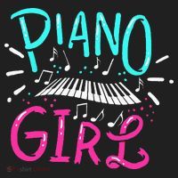 Piano Girl Pianist Music Notes Gift Beanie thumb 2